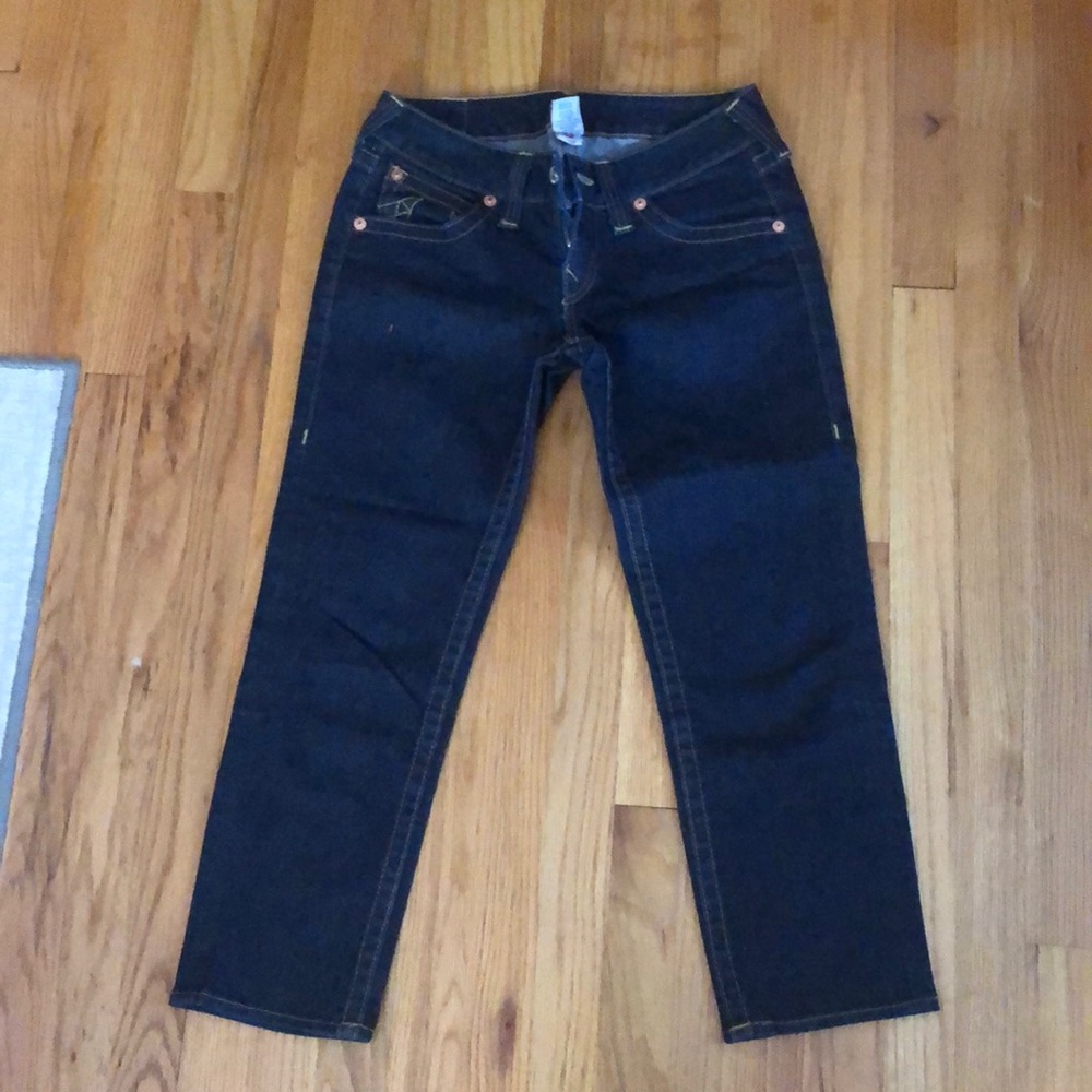 True religion cropped jeans dark